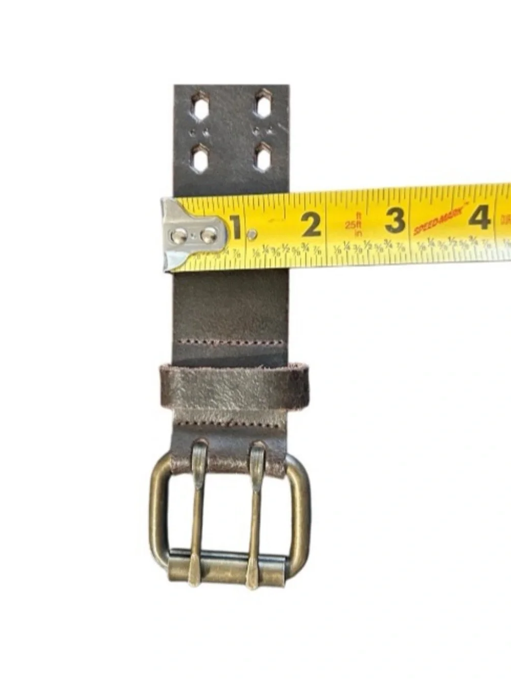 Italian Leather Belt Brown Made In Canada 1.5” Width 40” Length SZ Large Unisex